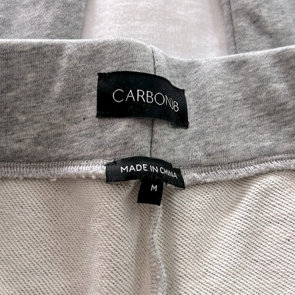 NWT Carbon38 High Rise Flare Cotton Legging Sweatpants in Heather Grey Sz M $148 - Picture 7 of 8